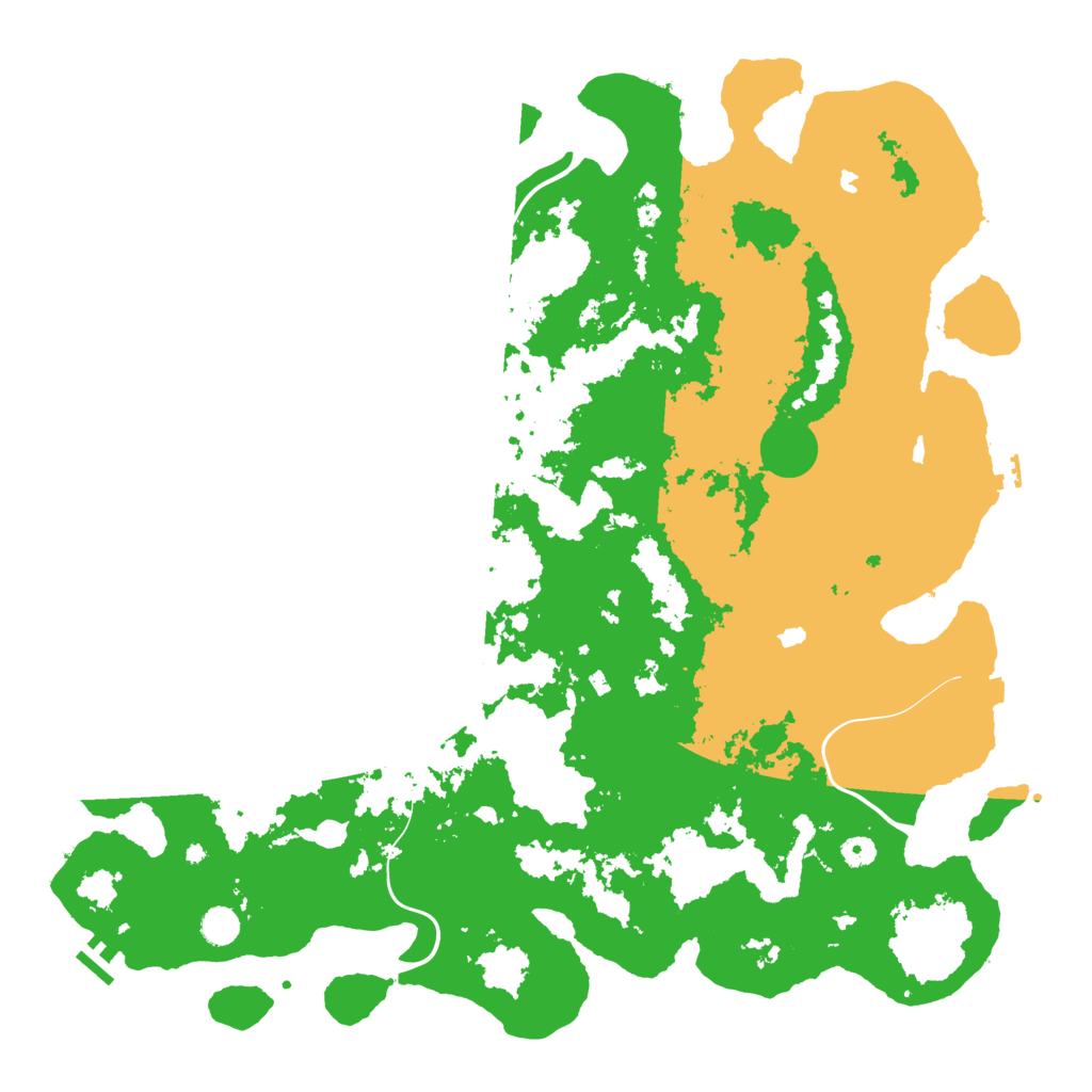 Biome Rust Map: Procedural Map, Size: 5000, Seed: 2055612577