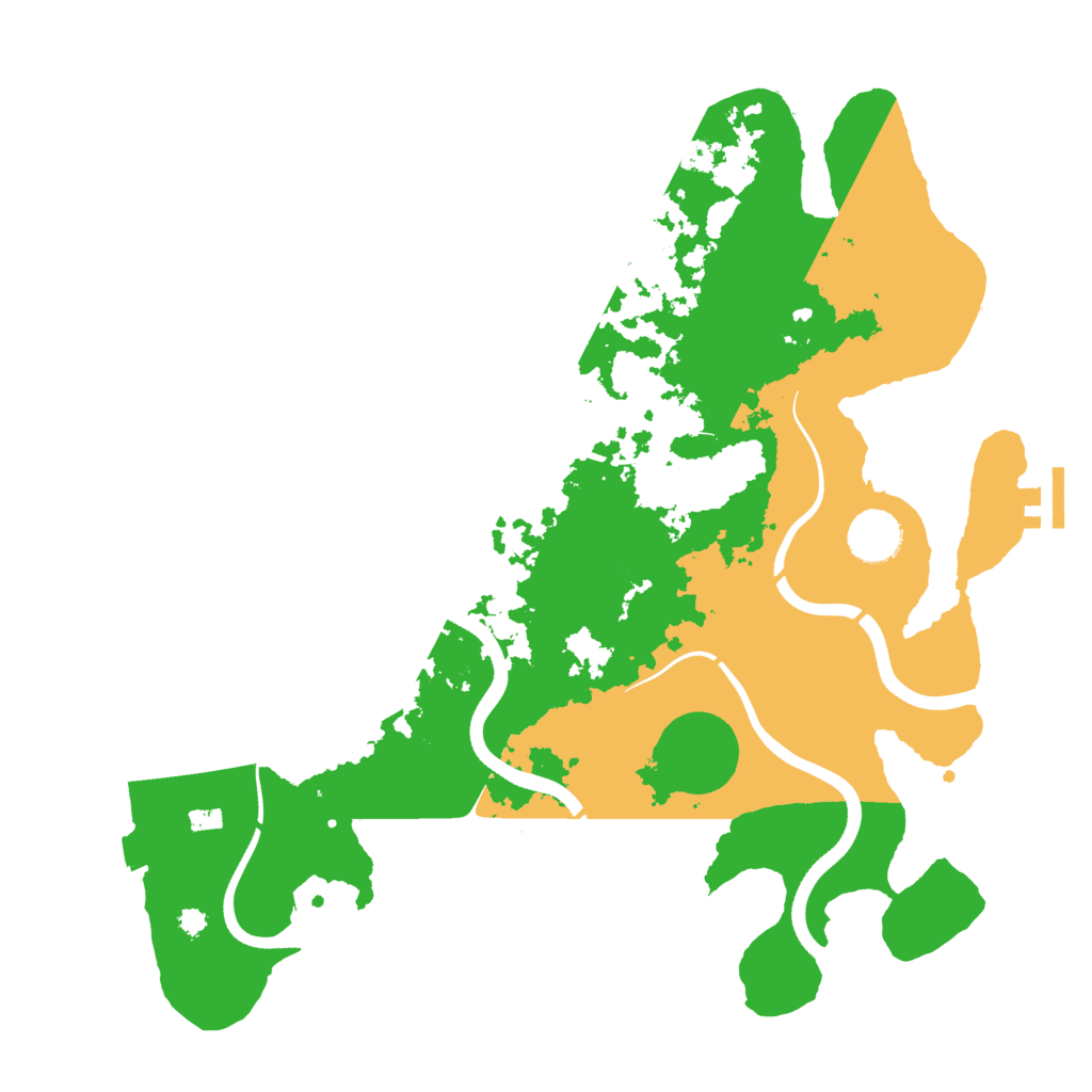 Biome Rust Map: Procedural Map, Size: 3600, Seed: 136