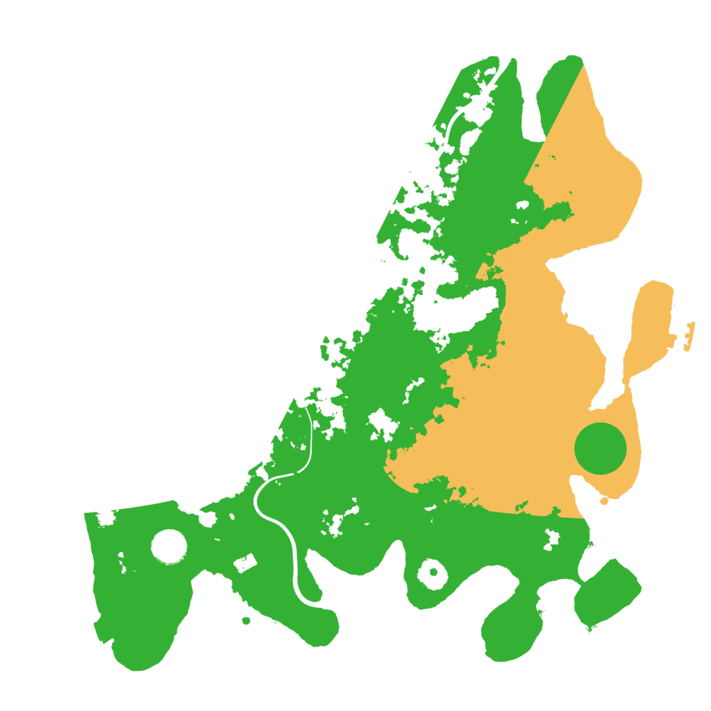 Biome Rust Map: Procedural Map, Size: 3600, Seed: 136