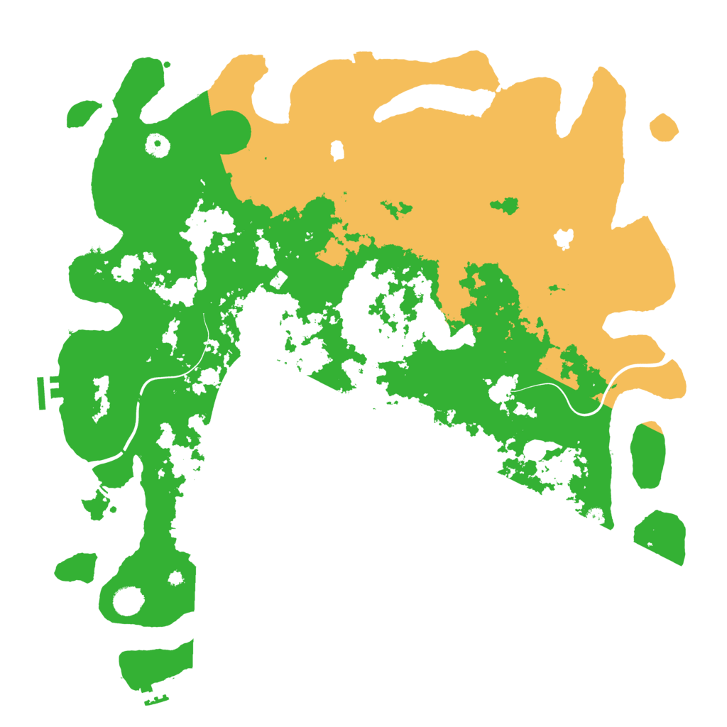 Biome Rust Map: Procedural Map, Size: 4500, Seed: 2114935455