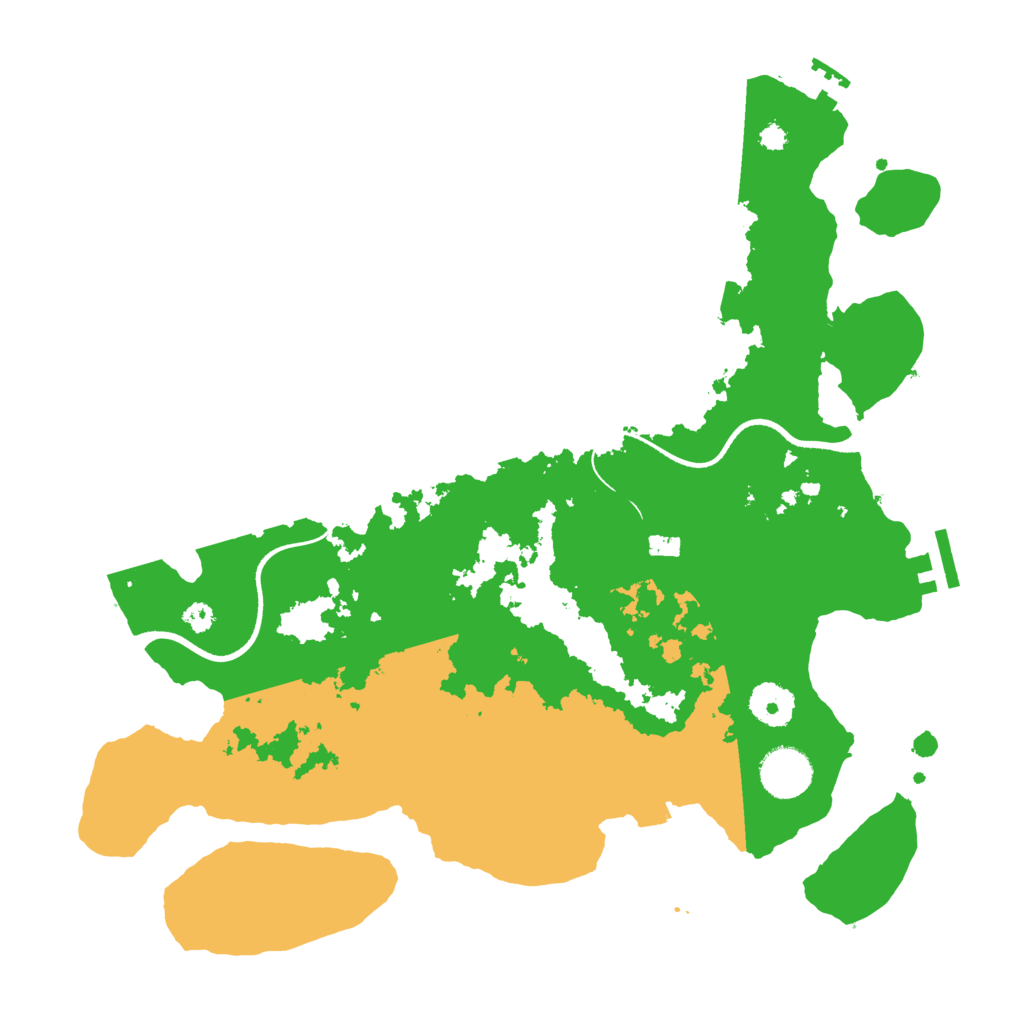 Biome Rust Map: Procedural Map, Size: 3500, Seed: 262637064