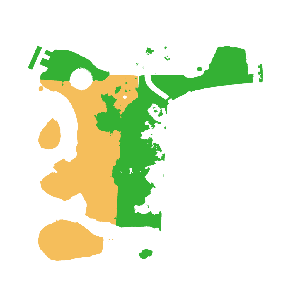 Biome Rust Map: Procedural Map, Size: 2500, Seed: 2124810633