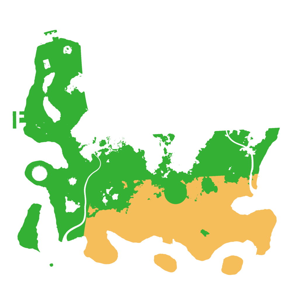 Biome Rust Map: Procedural Map, Size: 3500, Seed: 739575442