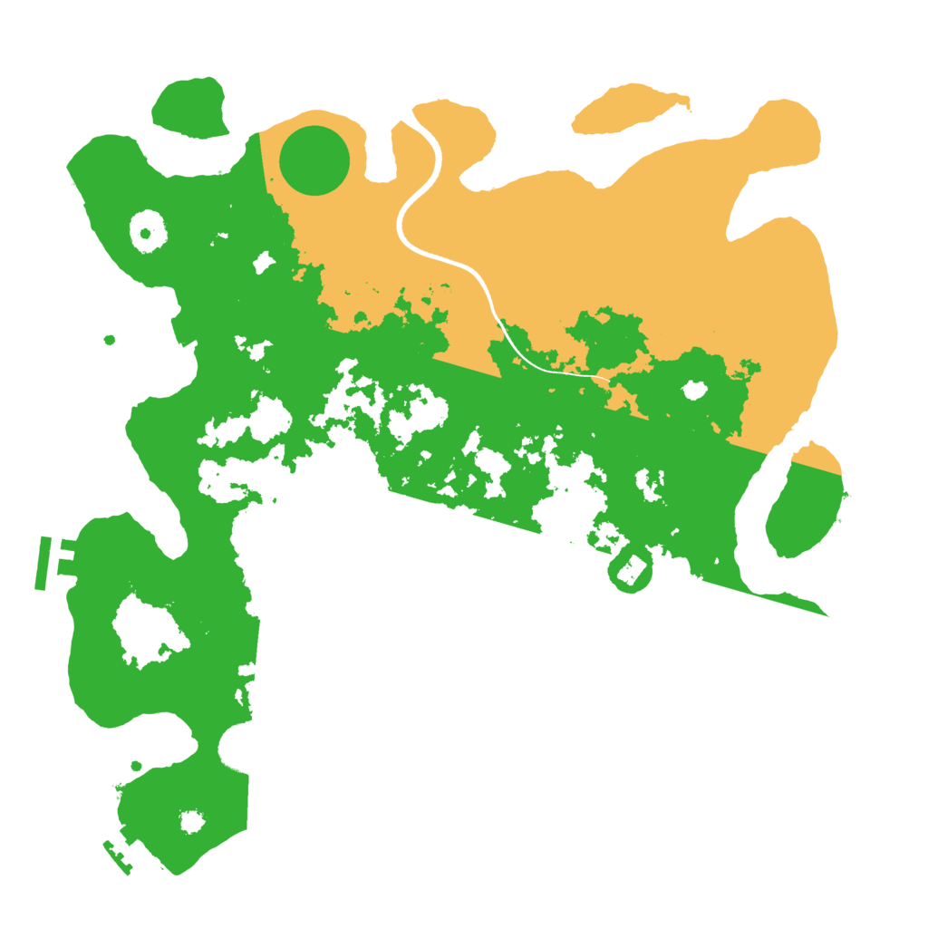 Biome Rust Map: Procedural Map, Size: 3500, Seed: 346864553