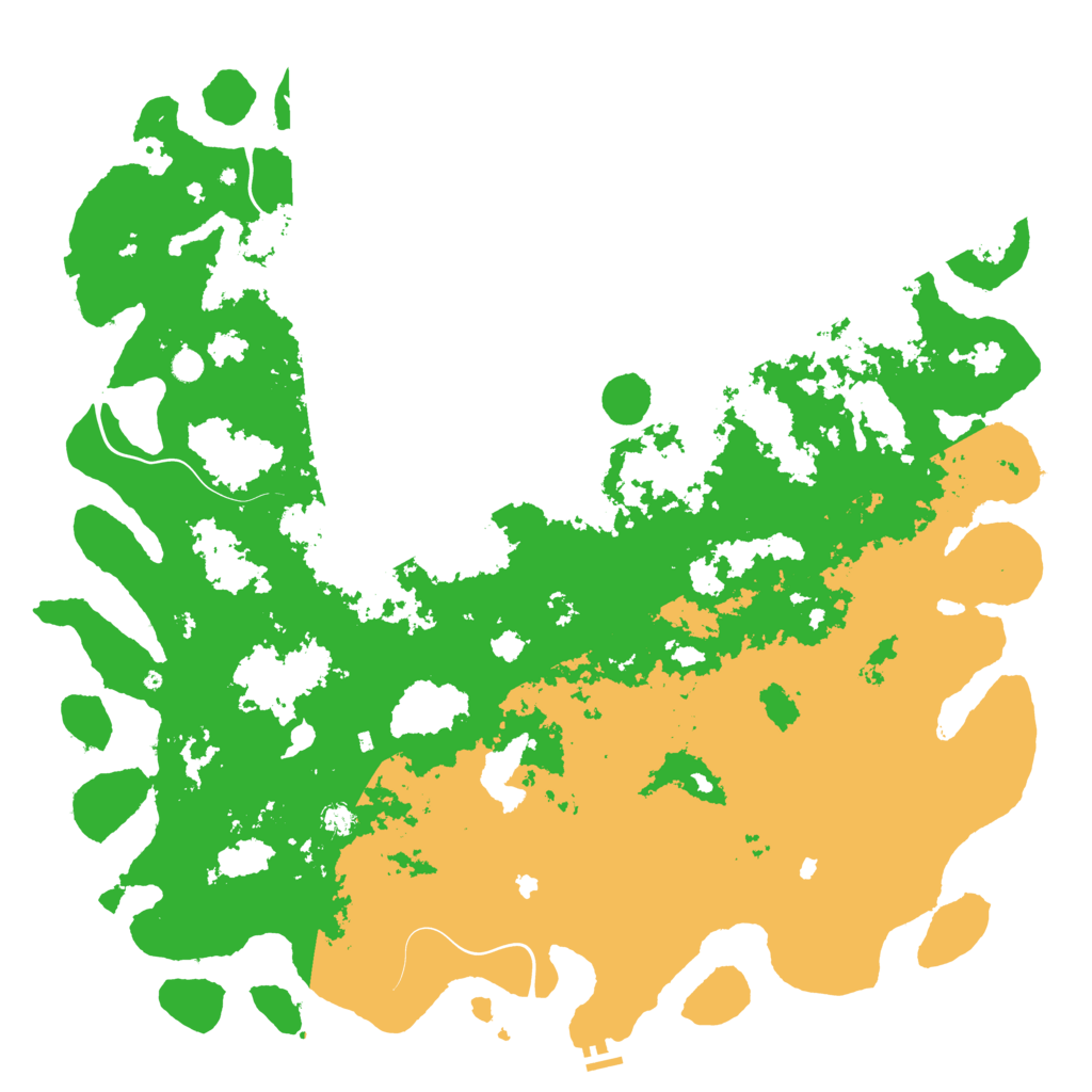 Biome Rust Map: Procedural Map, Size: 6000, Seed: 1106969446