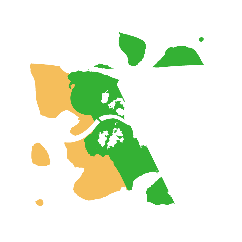 Biome Rust Map: Procedural Map, Size: 2100, Seed: 1235