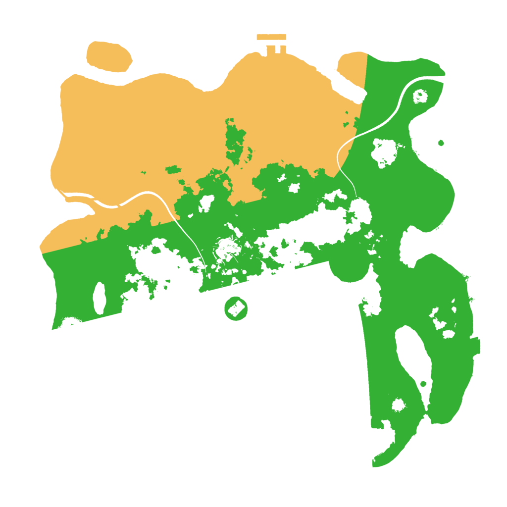 Biome Rust Map: Procedural Map, Size: 3500, Seed: 1658548870