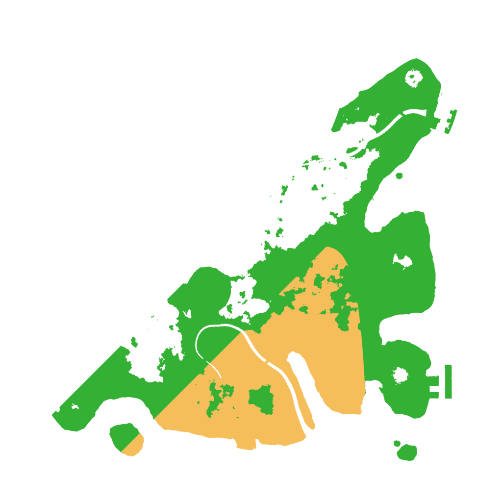 Biome Rust Map: Procedural Map, Size: 3000, Seed: 351312116