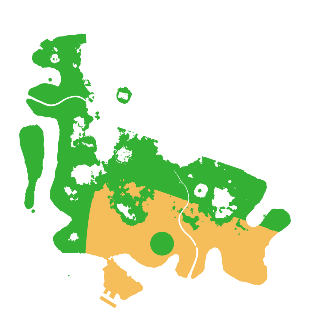 Biome Rust Map: Procedural Map, Size: 3500, Seed: 1975692799