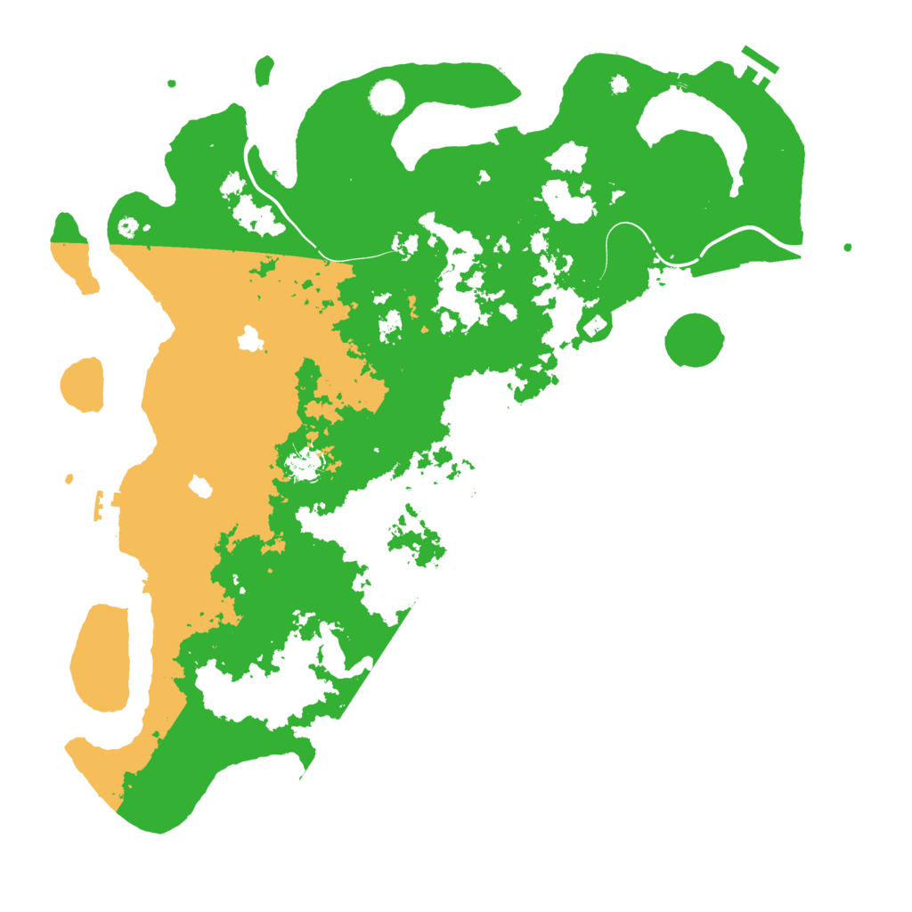 Biome Rust Map: Procedural Map, Size: 4500, Seed: 1225692150