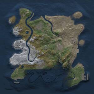 Thumbnail Rust Map: Procedural Map, Size: 3000, Seed: 803415621, 11 Monuments