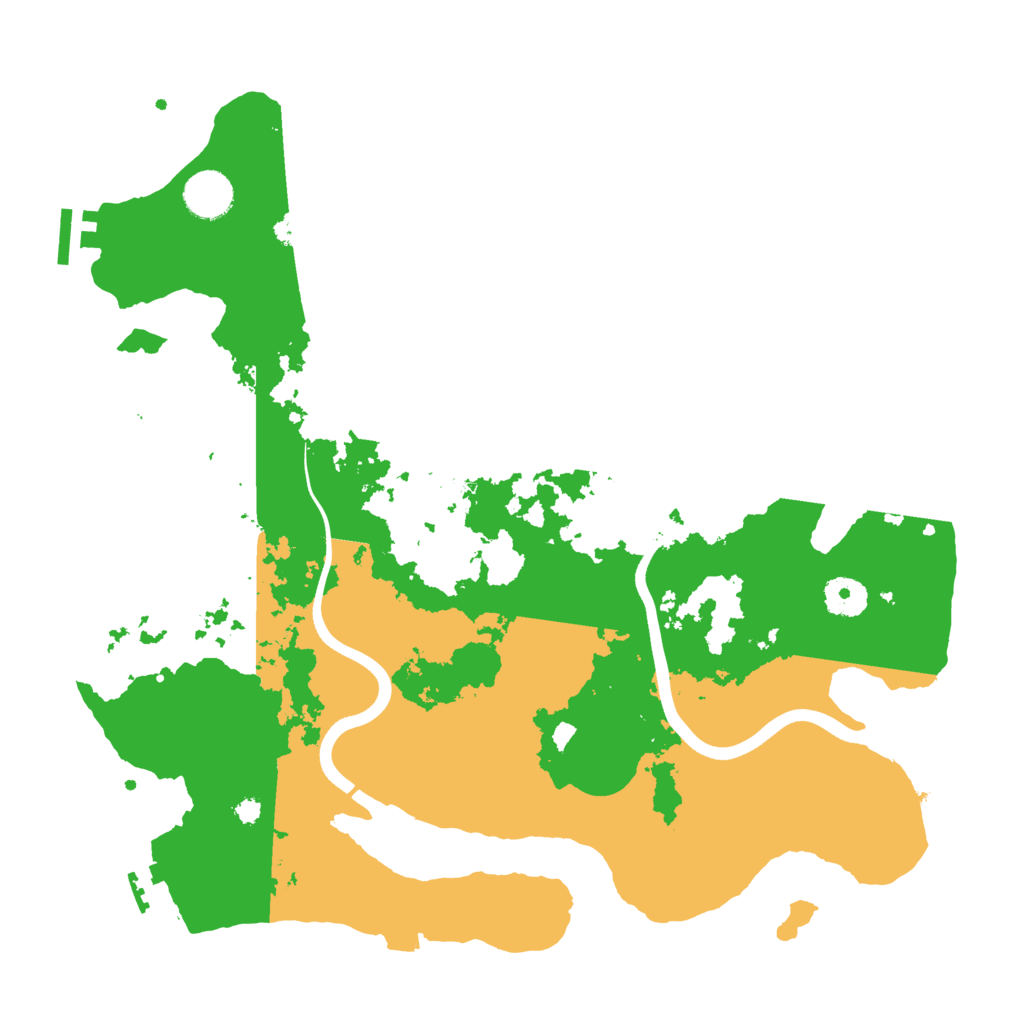 Biome Rust Map: Procedural Map, Size: 3700, Seed: 1323855252