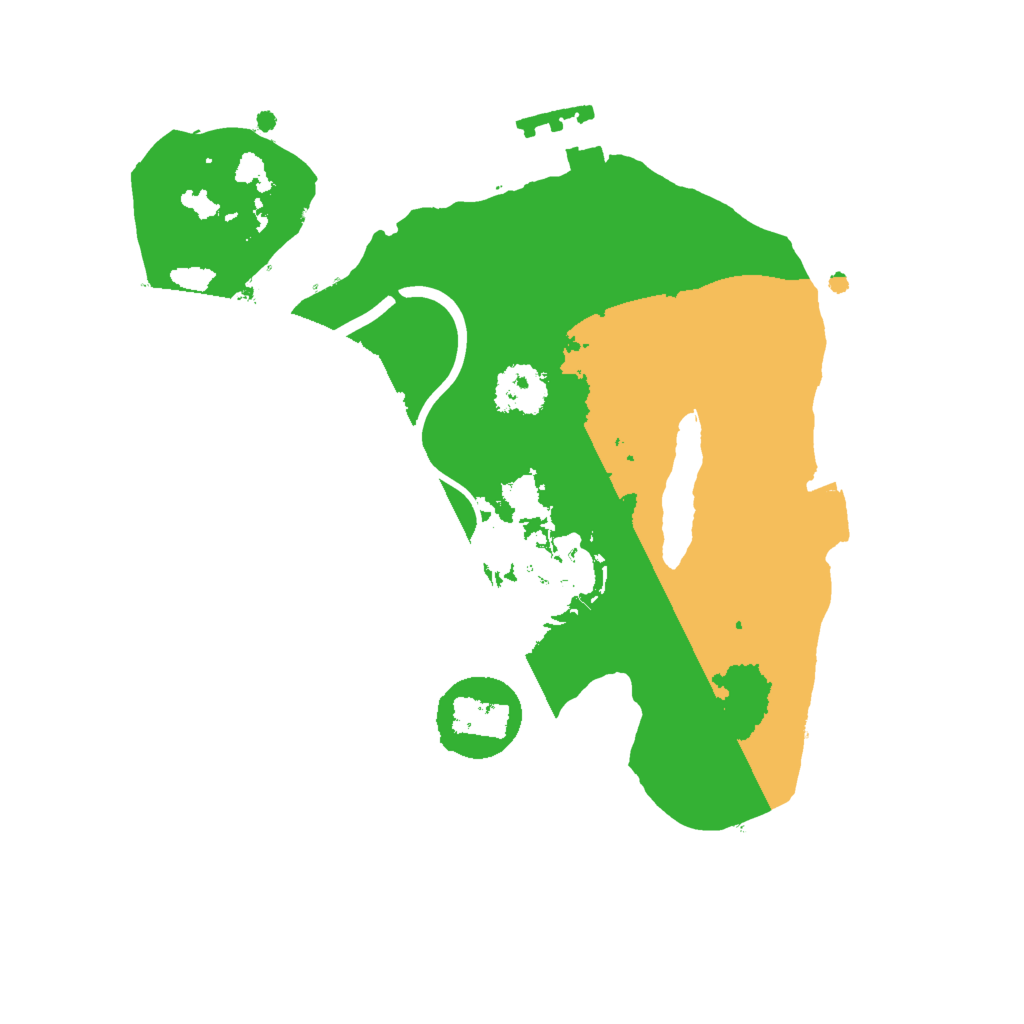 Biome Rust Map: Procedural Map, Size: 2000, Seed: 1457654181