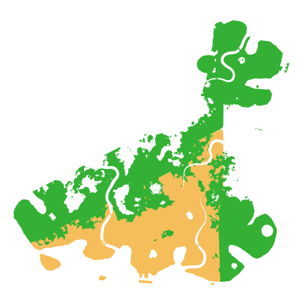 Biome Rust Map: Procedural Map, Size: 4500, Seed: 250510451