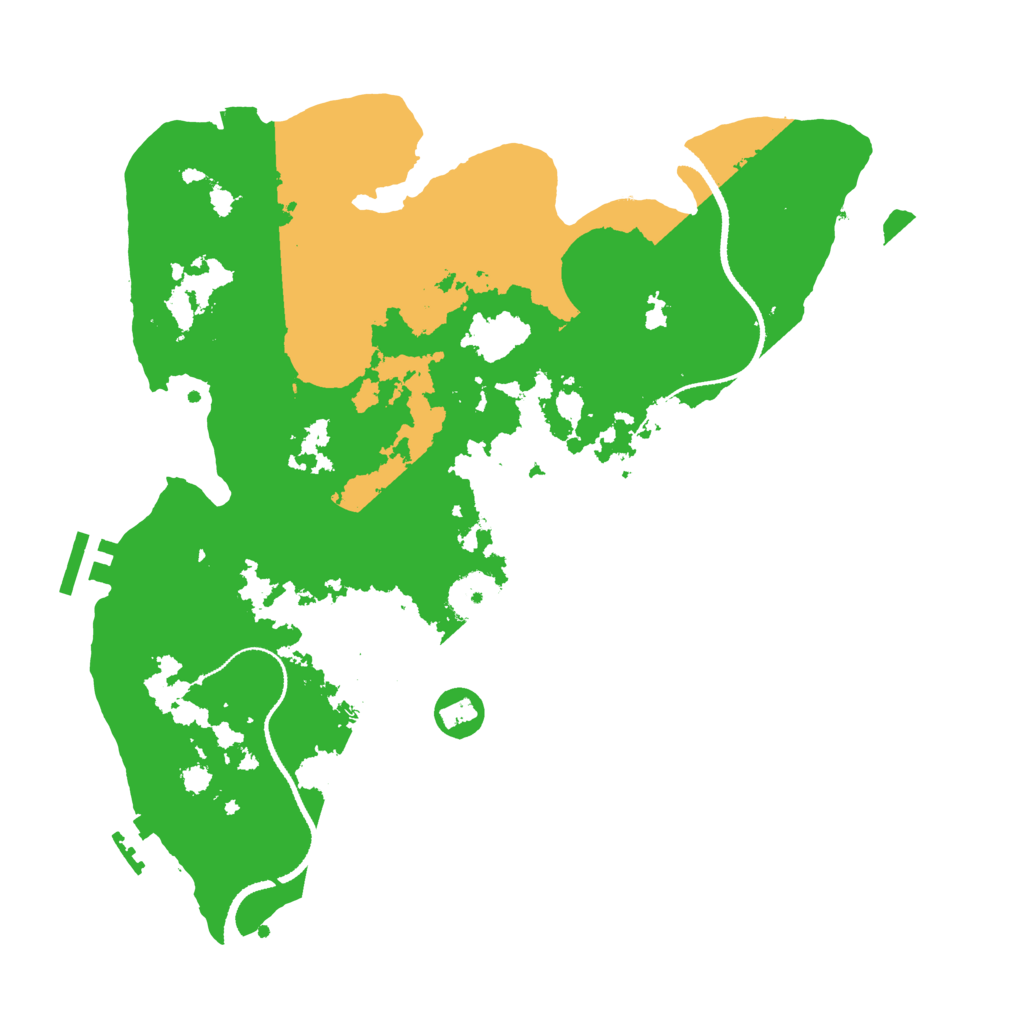 Biome Rust Map: Procedural Map, Size: 3250, Seed: 2065268854