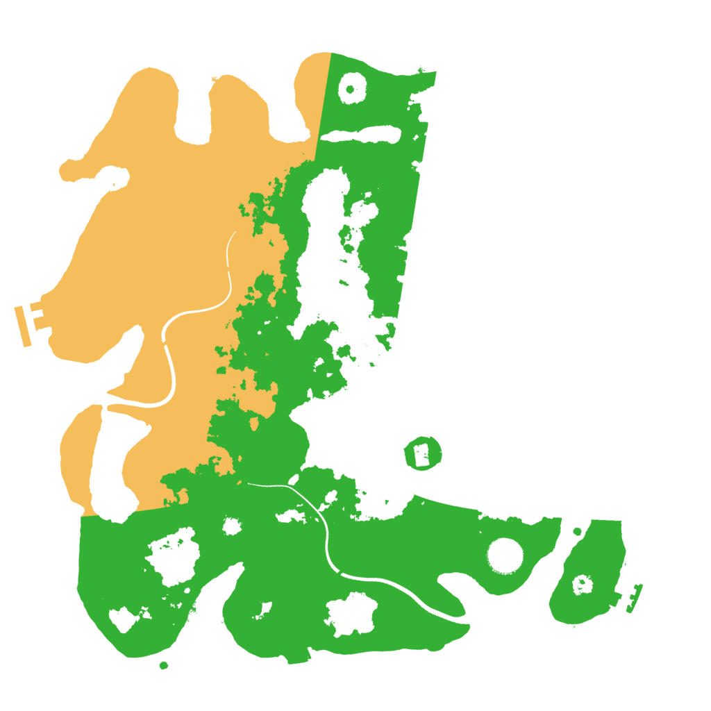 Biome Rust Map: Procedural Map, Size: 3500, Seed: 928358628