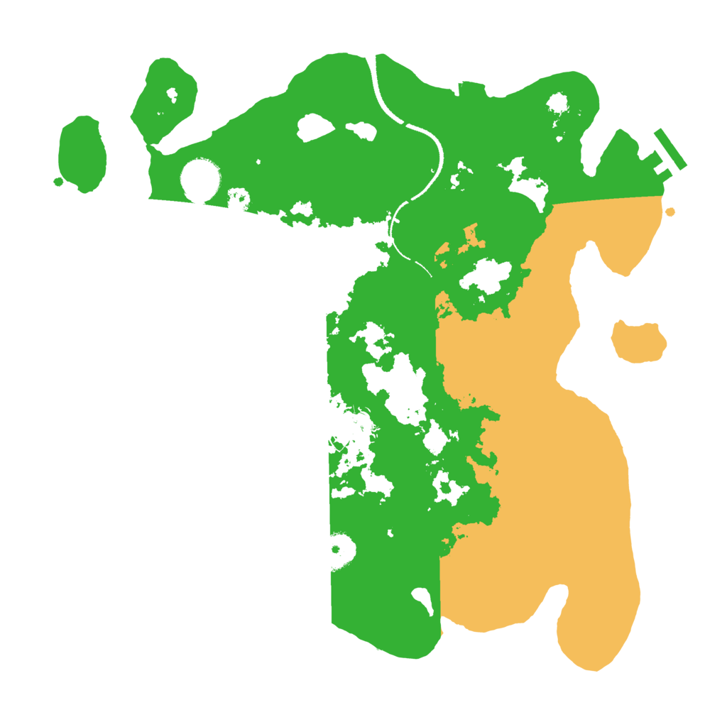 Biome Rust Map: Procedural Map, Size: 3200, Seed: 661844566