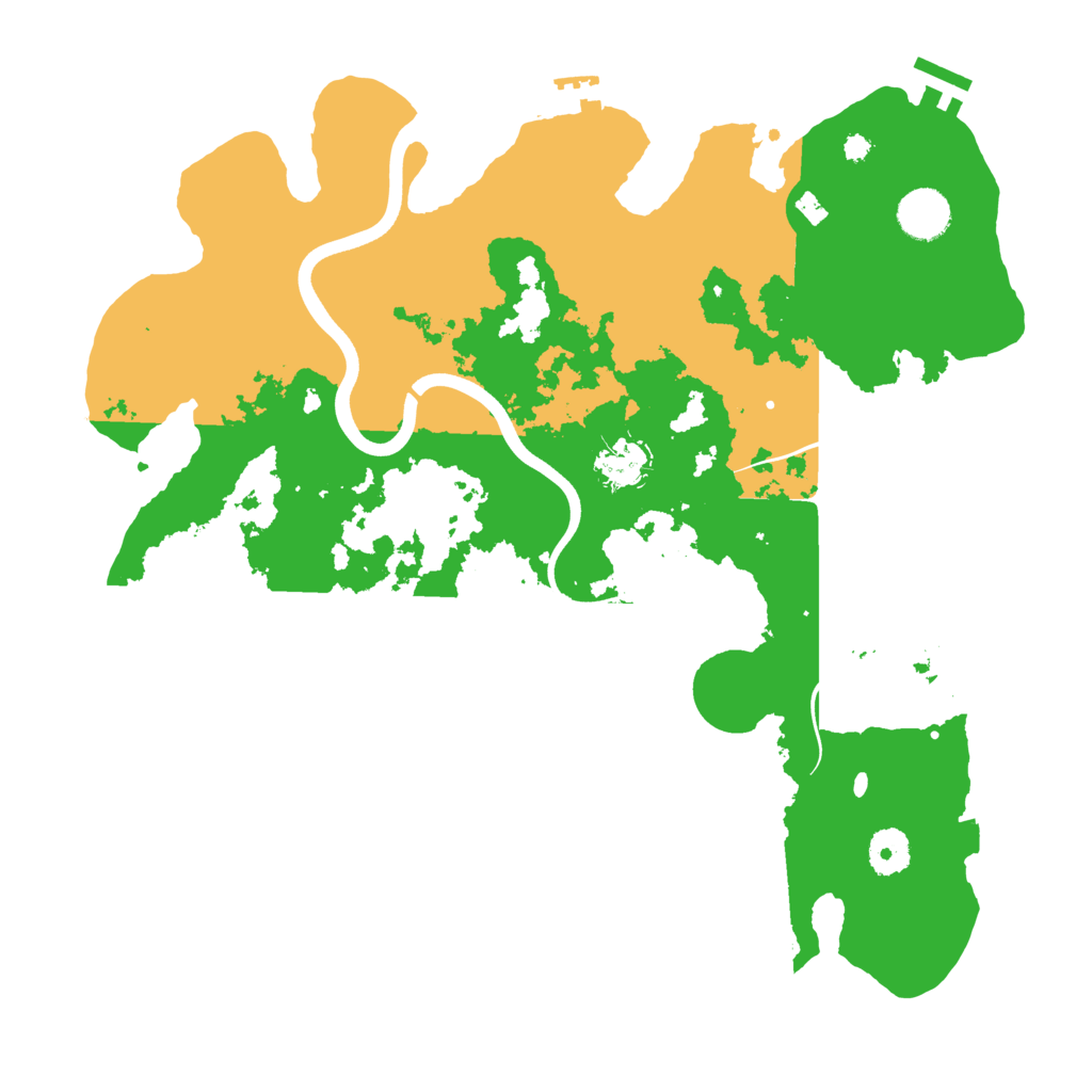 Biome Rust Map: Procedural Map, Size: 3700, Seed: 7653423