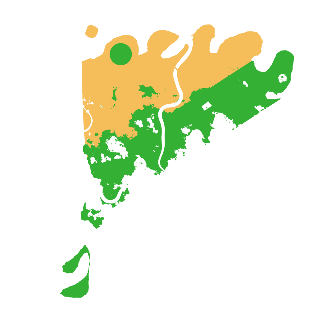 Biome Rust Map: Procedural Map, Size: 3800, Seed: 66051202