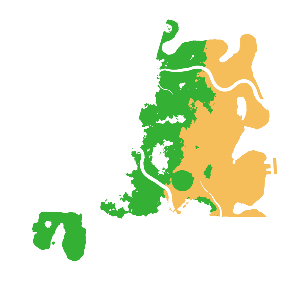 Biome Rust Map: Procedural Map, Size: 3700, Seed: 998140