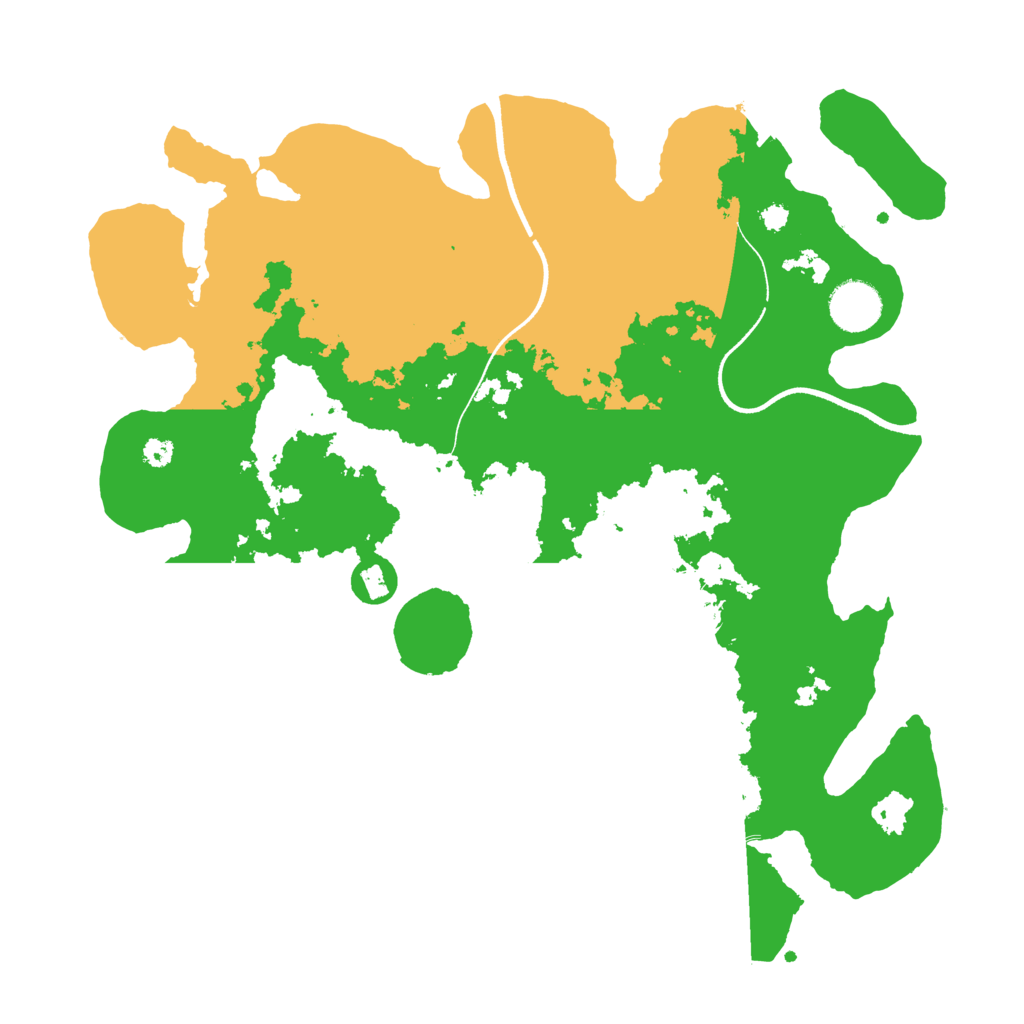 Biome Rust Map: Procedural Map, Size: 3500, Seed: 1098665259