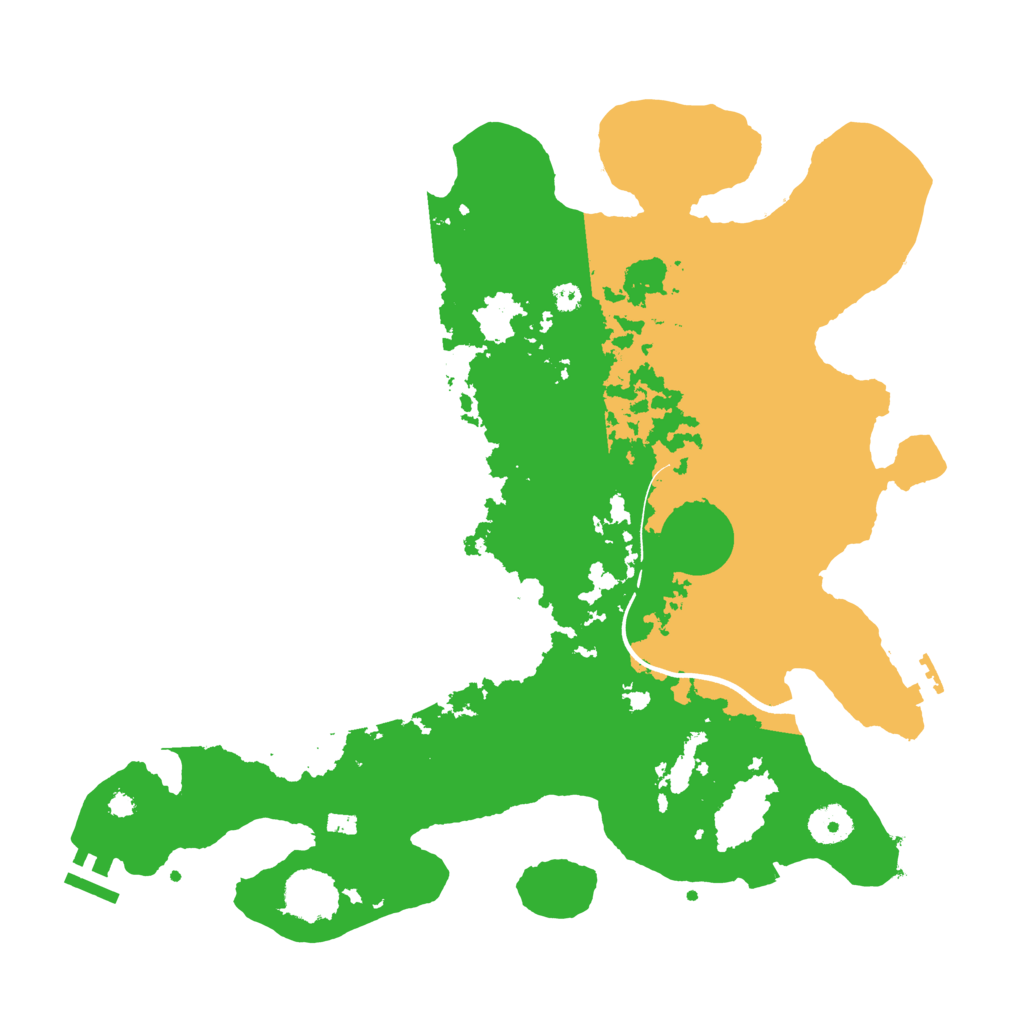 Biome Rust Map: Procedural Map, Size: 3700, Seed: 69287253