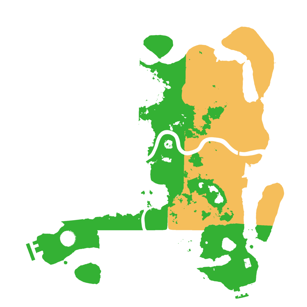 Biome Rust Map: Procedural Map, Size: 3500, Seed: 443963437