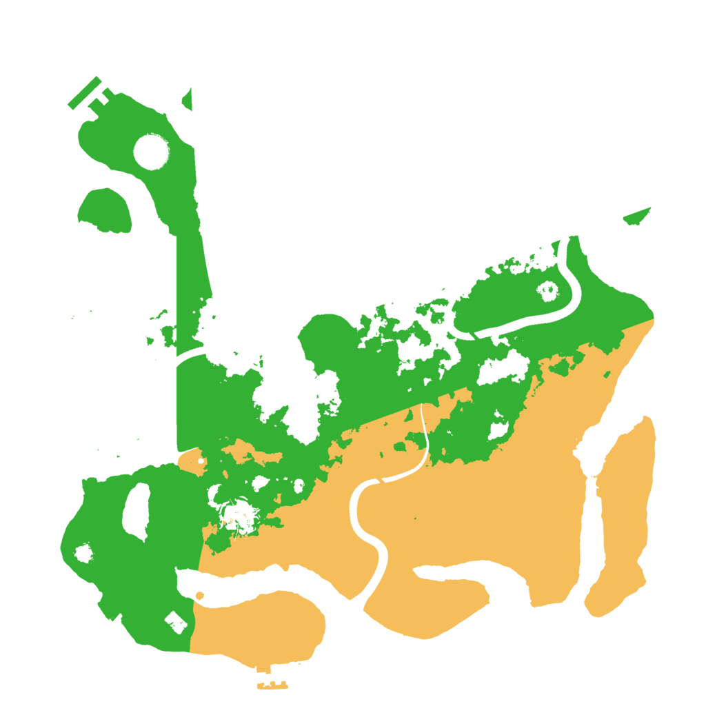 Biome Rust Map: Procedural Map, Size: 3500, Seed: 481536644