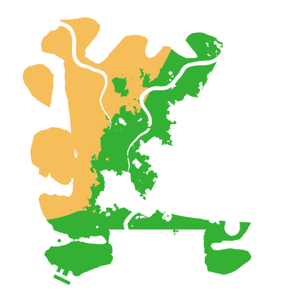 Biome Rust Map: Procedural Map, Size: 3500, Seed: 775643412