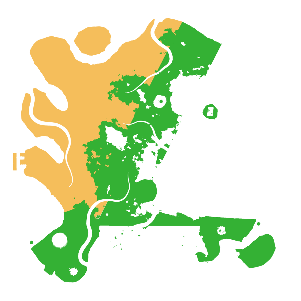 Biome Rust Map: Procedural Map, Size: 3500, Seed: 999395025