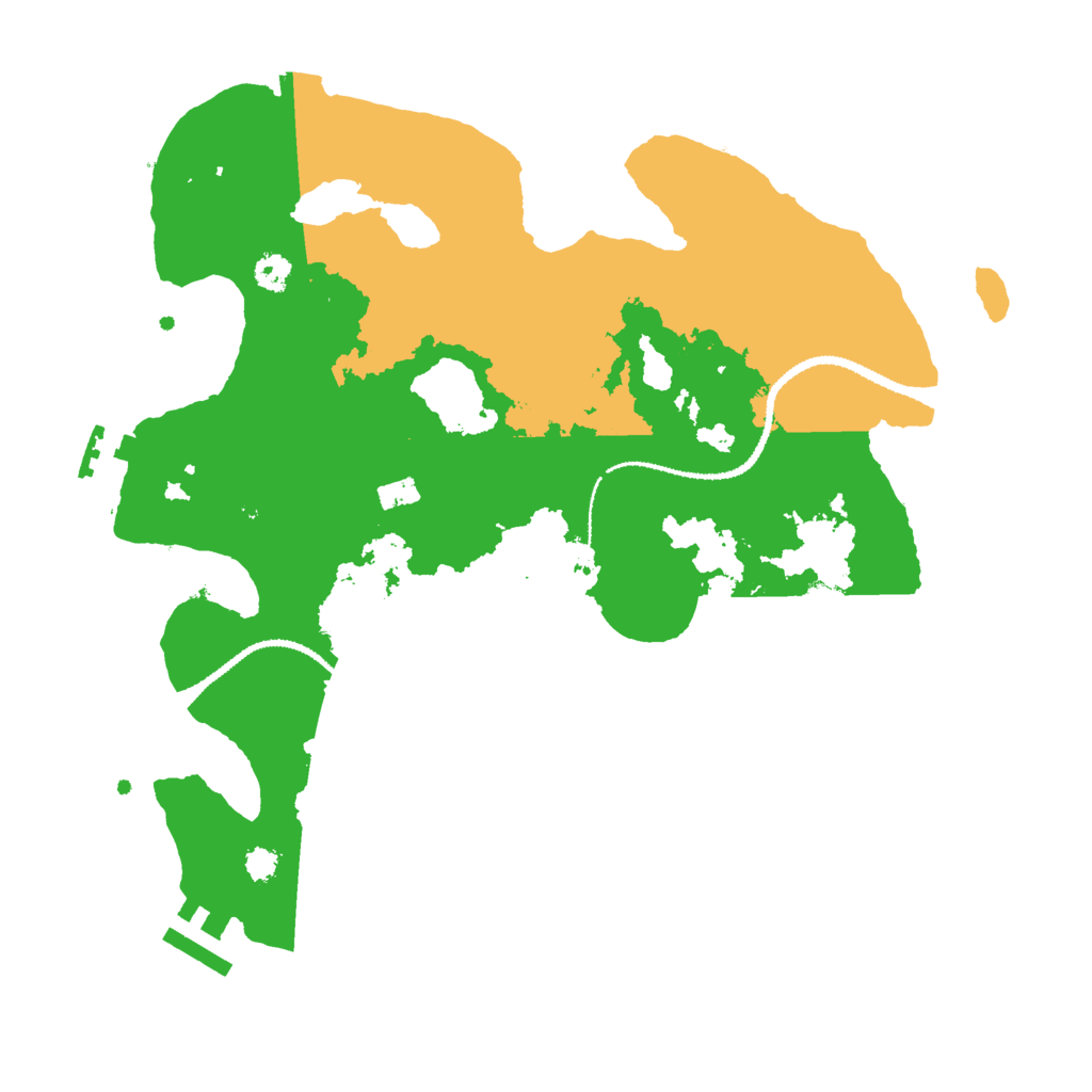 Biome Rust Map: Procedural Map, Size: 3000, Seed: 5554356