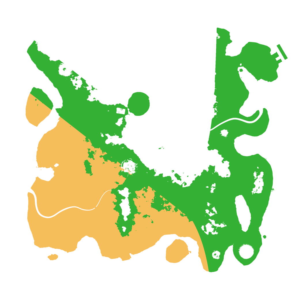 Biome Rust Map: Procedural Map, Size: 3600, Seed: 990331