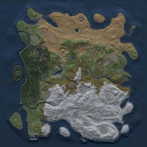 Thumbnail Rust Map: Procedural Map, Size: 4250, Seed: 583824, 17 Monuments