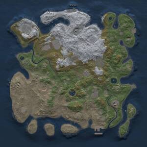 Thumbnail Rust Map: Procedural Map, Size: 3750, Seed: 475968763, 15 Monuments