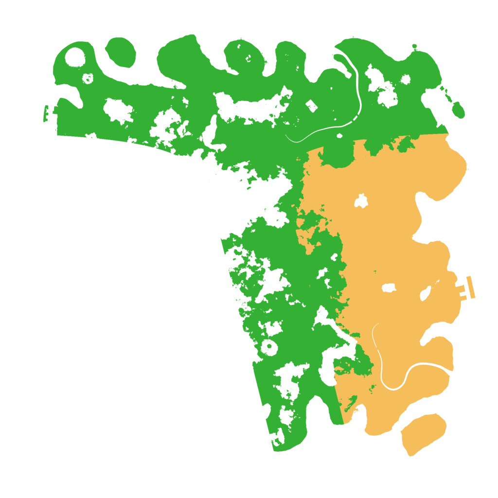 Biome Rust Map: Procedural Map, Size: 4500, Seed: 1581858549