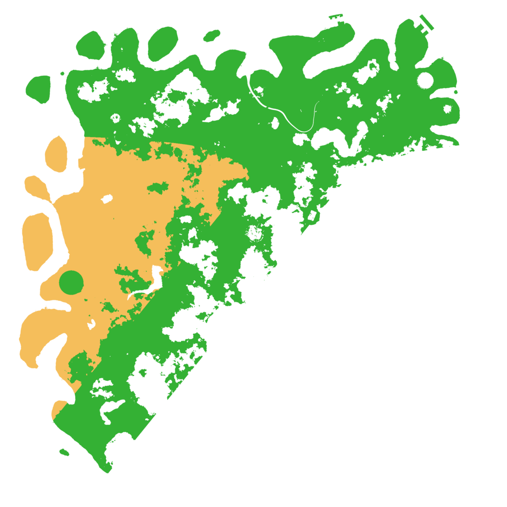 Biome Rust Map: Procedural Map, Size: 5500, Seed: 1067838365