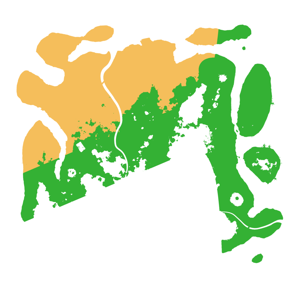 Biome Rust Map: Procedural Map, Size: 3500, Seed: 549616543