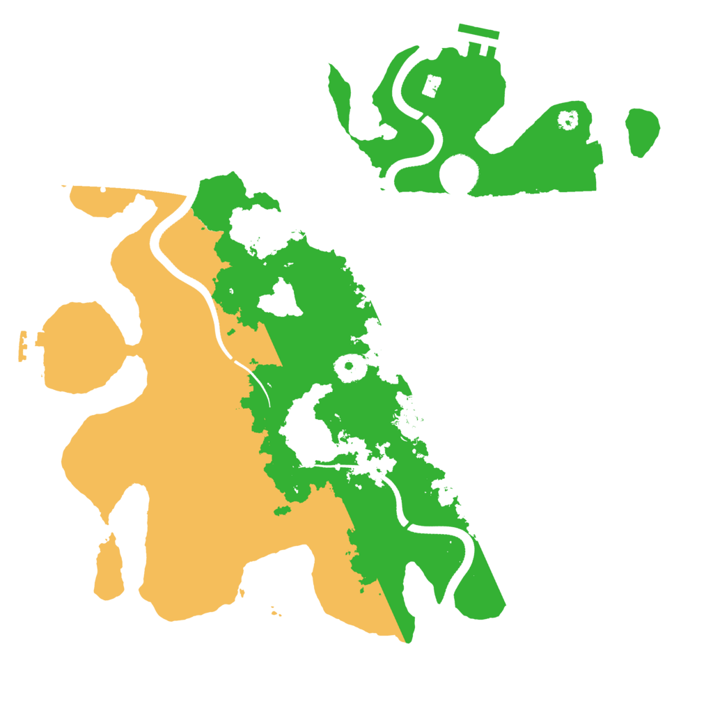 Biome Rust Map: Procedural Map, Size: 3500, Seed: 671971110