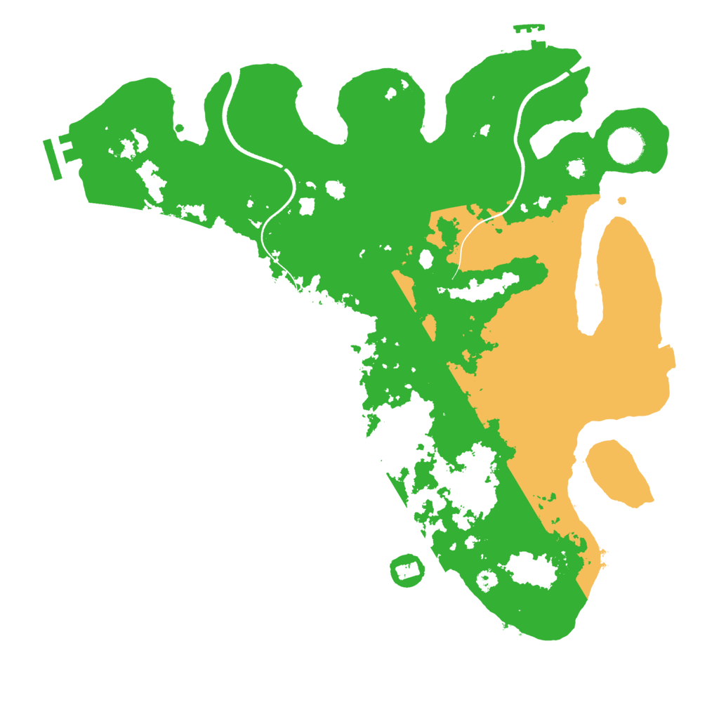 Biome Rust Map: Procedural Map, Size: 3500, Seed: 1360800230