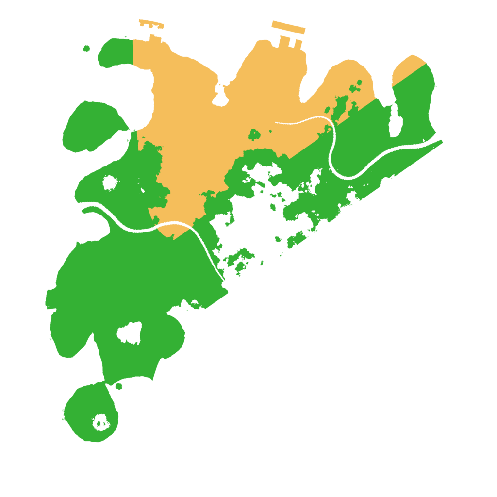 Biome Rust Map: Procedural Map, Size: 3000, Seed: 28015