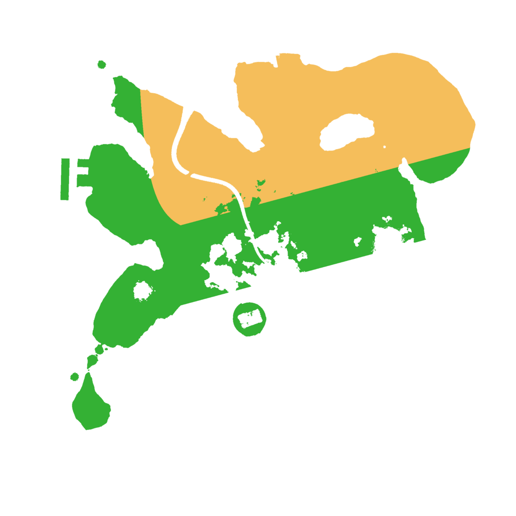 Biome Rust Map: Procedural Map, Size: 2500, Seed: 574996001