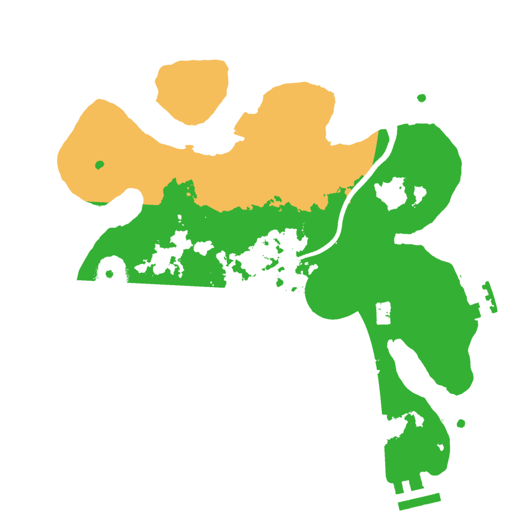 Biome Rust Map: Procedural Map, Size: 2500, Seed: 878859377