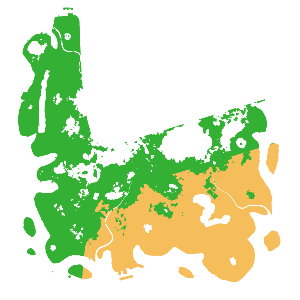 Biome Rust Map: Procedural Map, Size: 4500, Seed: 219326916