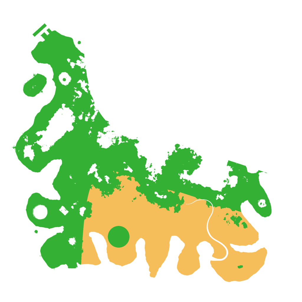 Biome Rust Map: Procedural Map, Size: 3700, Seed: 177077997