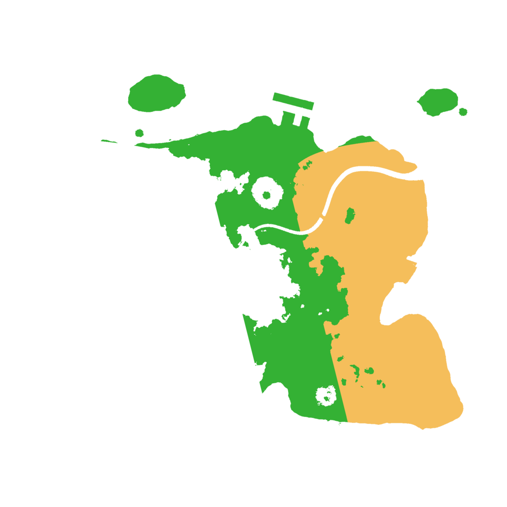 Biome Rust Map: Procedural Map, Size: 2500, Seed: 1765832910