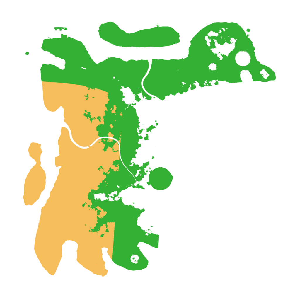 Biome Rust Map: Procedural Map, Size: 3500, Seed: 881009208