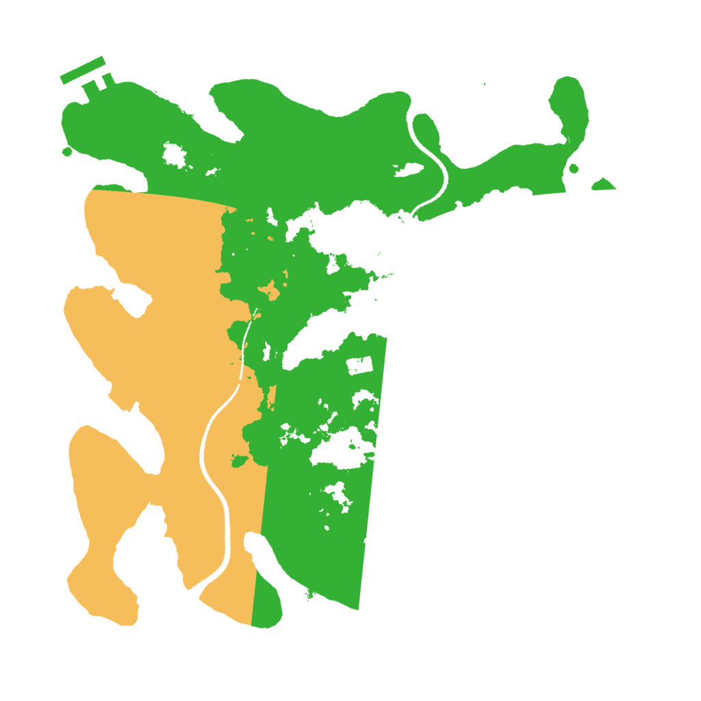 Biome Rust Map: Procedural Map, Size: 3000, Seed: 2473557