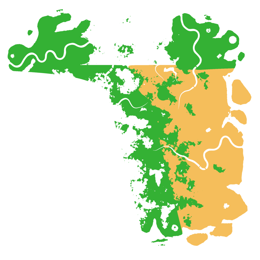 Biome Rust Map: Procedural Map, Size: 6000, Seed: 1765832910