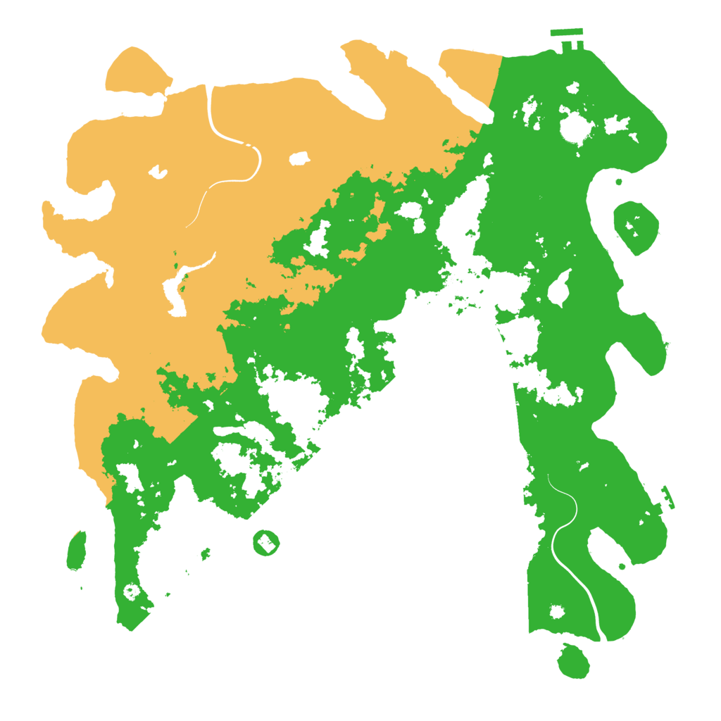 Biome Rust Map: Procedural Map, Size: 4500, Seed: 657754245