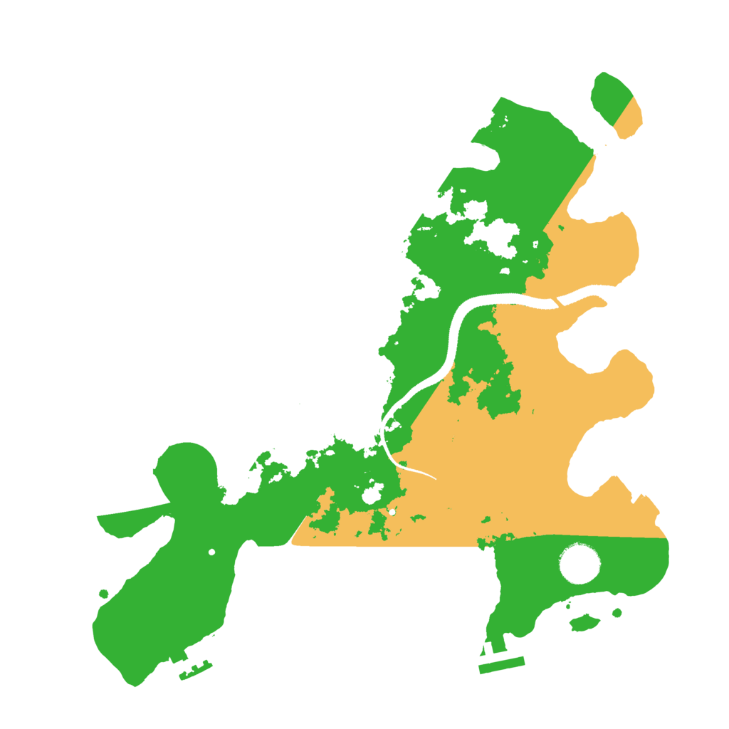 Biome Rust Map: Procedural Map, Size: 3200, Seed: 778885